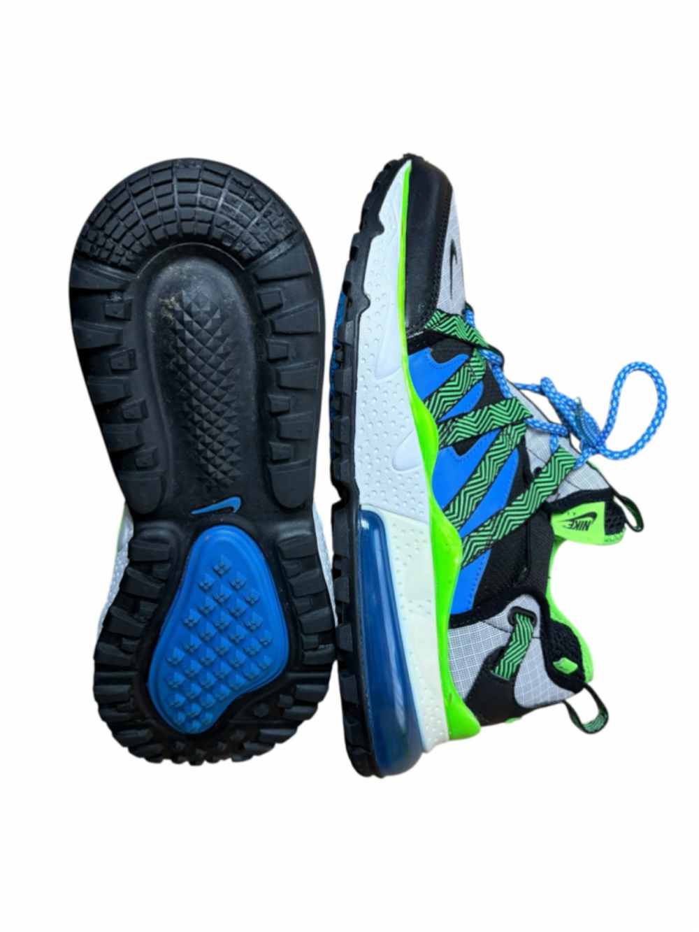 Nike Air Max 270 Bowfin Sprite Blue Green Trail Sneakers Men’s Size 9 US - Picture 6 of 11